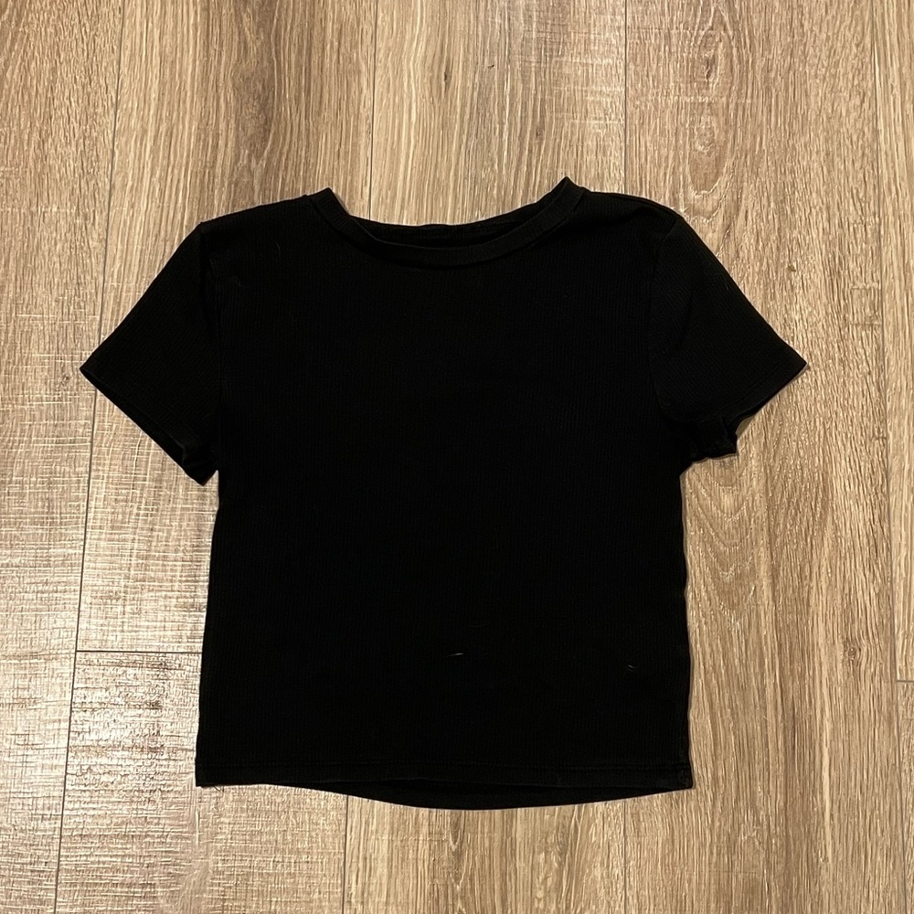 H&M crop ribbed tee